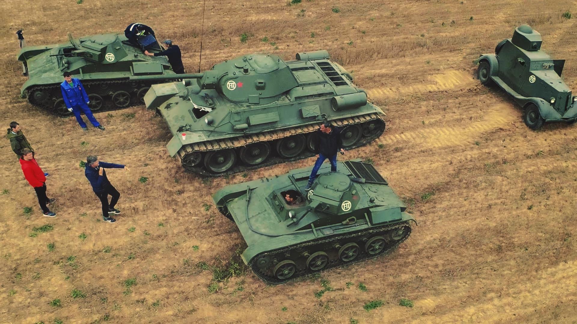 Наши танки сыграли роль в художественном фильме о войне